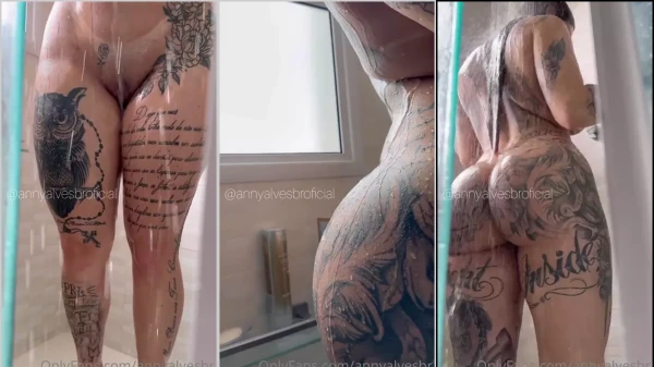 Anny Alves aparece em um vídeo picante, mostrando seu corpinho todo molhadinho