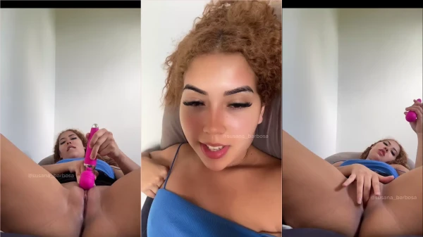 Susana Barbosa, a rainha do Privacy, tá lá com seu vibrador rosa