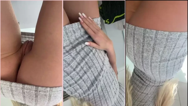 Zara Yasmin, a safadinha de vestido, tá de bucetão à mostra, sem calcinha!