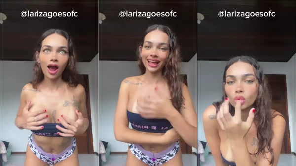 Lariza Goes ebuceta a "pernoca" toda molhadinha