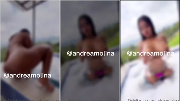 A Andreamolina foi com tudo, se jogou no consolo da hidromassagem!