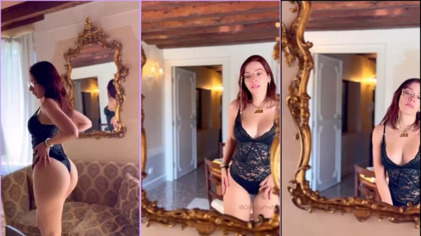 A famosa Cibelly Ferreira arrasando em um vídeo só de calcinha preta!