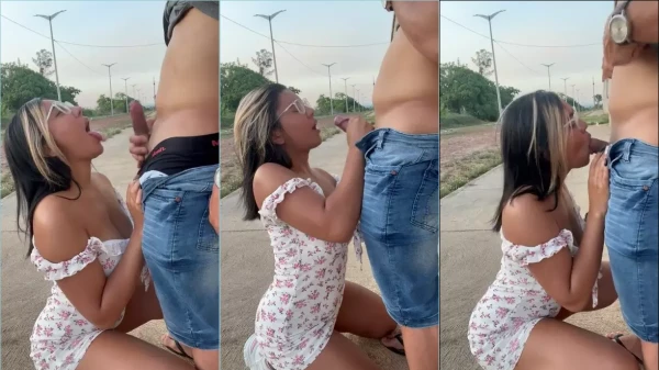 A Gaby Lopez deu um selinho em um陌 desconhecido na rua durante o dia