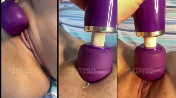A Mari Casada se divertiu muito com o vibrador poderoso!
