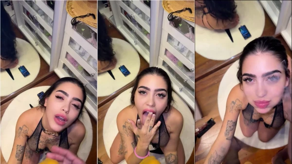 A MC Mirella tava a fim de uns beijos bem gostosos