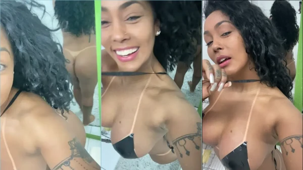 A Rosiane Pinheiro foi lá e soltou na internet as marquinhas do bronzeamento artificial dela!