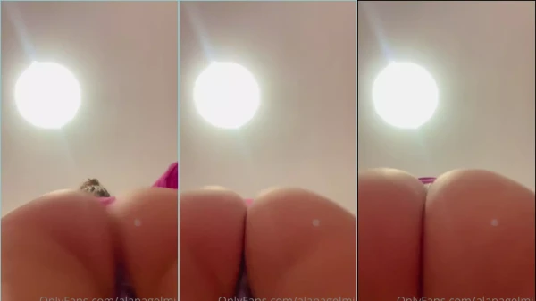 Alana Gelmi em vídeo pornô com a calcinha bem apertada na xereca