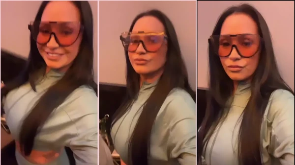 Alessandra Marques arrasando em um video delícia no restaurante aqui do Brasil