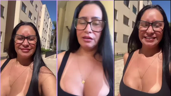 Alessandra Marques, com os peitões à mostra, arrasando no vídeo quente!