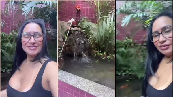 Alessandra Marques, com seu corpão e marquinha, tá se mostrando toda poderosa!