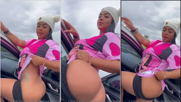 Andreamolina no rolê mostrando o buxinho!