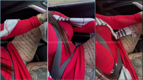 Anny Alves aparece em um vídeo quente mostrando seu corpinho no carro