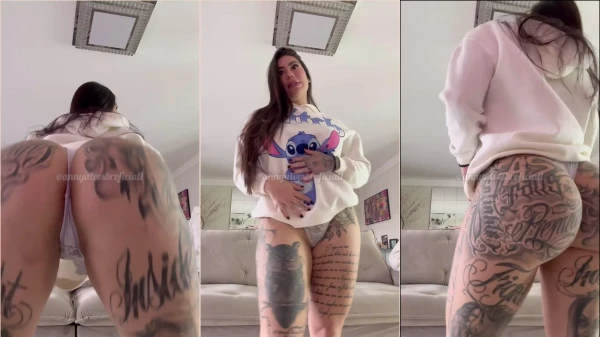 Anny Alves, irresistível e com um bundão tatuado, soltando o corpo na dança
