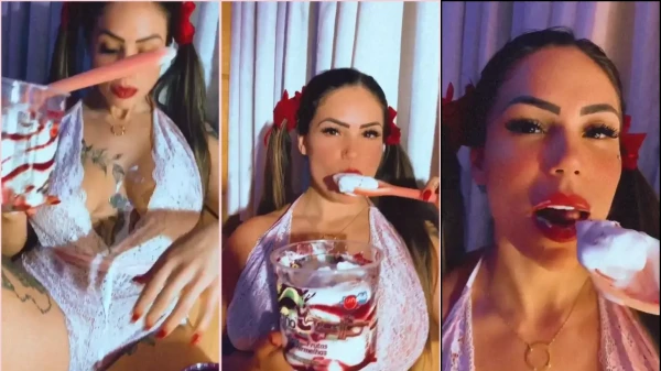 Anny Alves toda melada de doce!