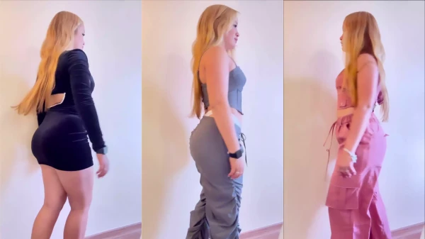 Antonia Valadão, a loirinha ousada de mini saia