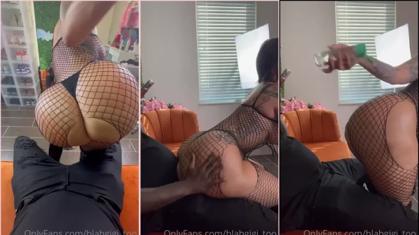 Blahgigi toda safada, fazendo charme pro negão