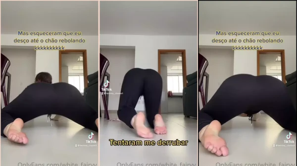 Branquinha Safadinha em um vídeo bem picante que bombou no TikTok