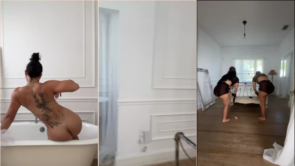 Bru Luccas exibindo a bundão e tudo que vem junto!