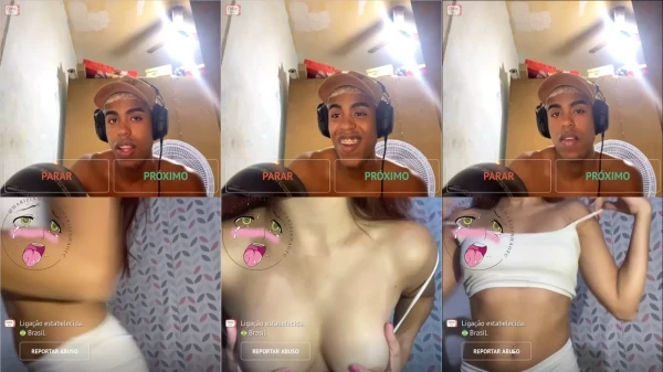Dá uma conferida na Marizinhaofc fazendo uma live e mostrando os peitinhos pro rapaz!