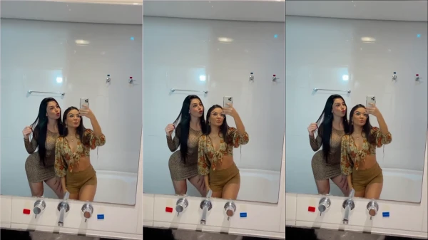 Dá uma olhada na Kellyta Tharsys se divertindo no banheiro com a amiga em vídeo!