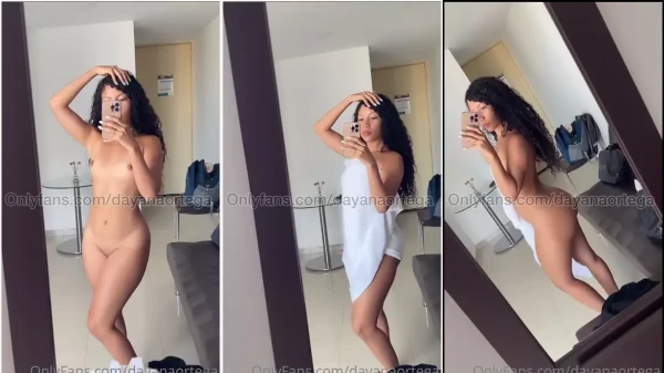 Dayana Ortega se despediu da toalha e ficou toda nua