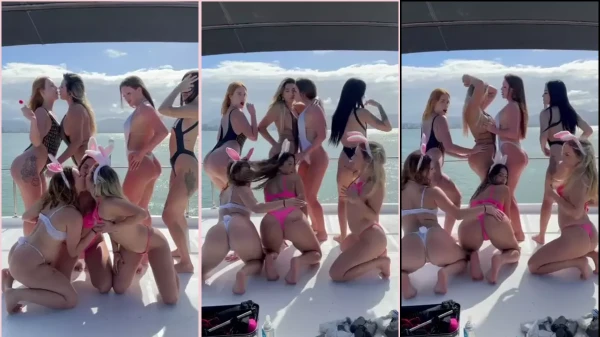 Debandou na internet o vídeo da Giovana Greco na putaria da lancha