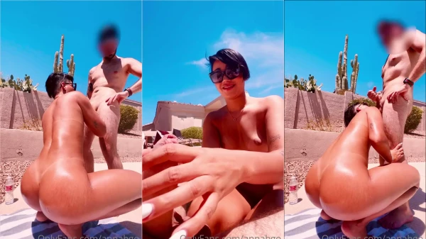 Deu ruim com a Annabgo lá na beira da piscina