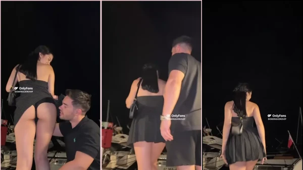 Dominguero Vip dando uma chupadinha na bunda da gata latina