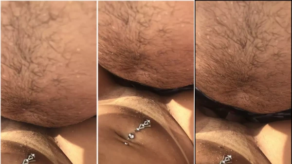 Duda Lopes se divertindo com um cara peludo e cheio de vontade