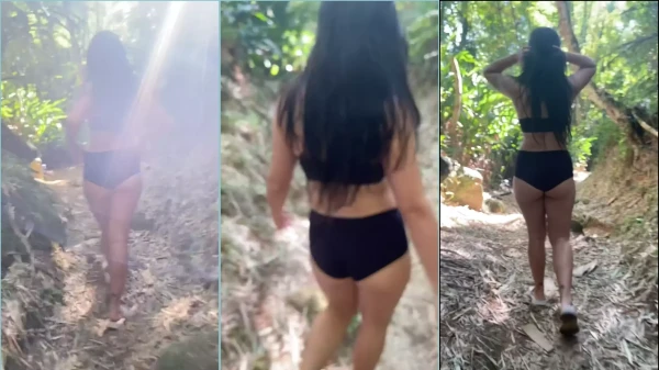 Ellenzinha mostrando todo seu charme no meio do capinzal