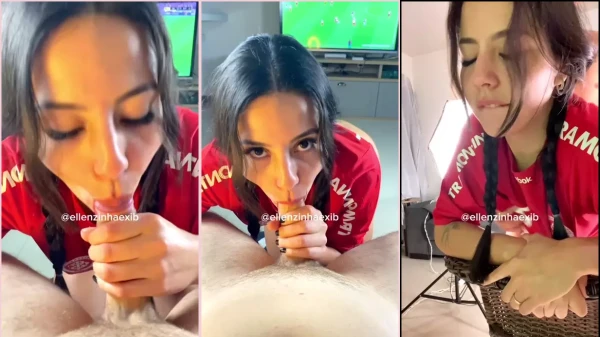 Ellenzinhaexib fazendo um oral bem caprichado e depois partindo pra ação!