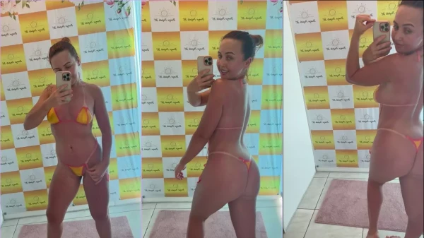 Fabi Simpatia exibindo seu bronzeado