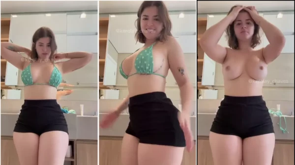 Fada Branquinha se despindo para trocar de biquíni