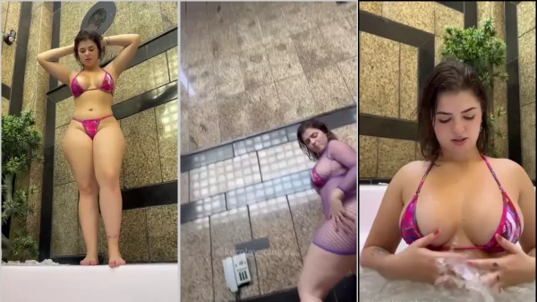 Fada Branquinha se lavando toda travessa