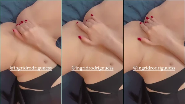 Ingrid Rodrigues aparece em um vídeo safadinho, toda nua e curtindo a melhor gozada!