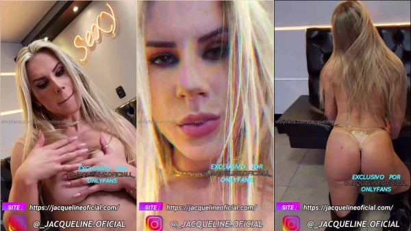 Jacqueline Darley em um vídeo picante se divertindo sozinha