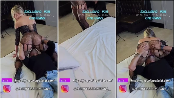 Jacqueline Darley em um vídeo quente de periguete na cama