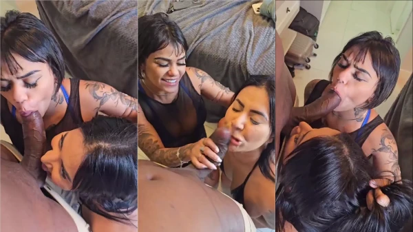 Jefão se deliciou com um double de boquete sensacional!