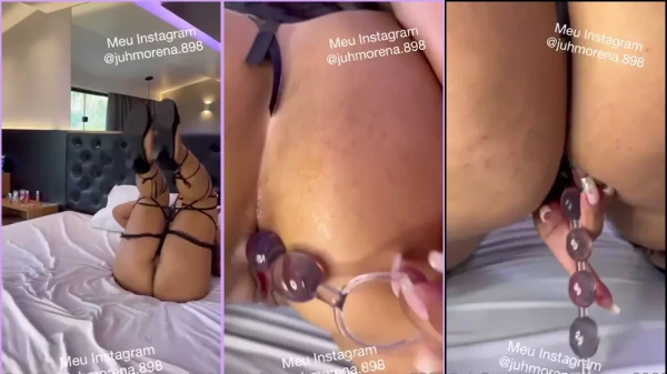Juh Morena, maravilhosa e ousada, com a xoxota pegando fogo