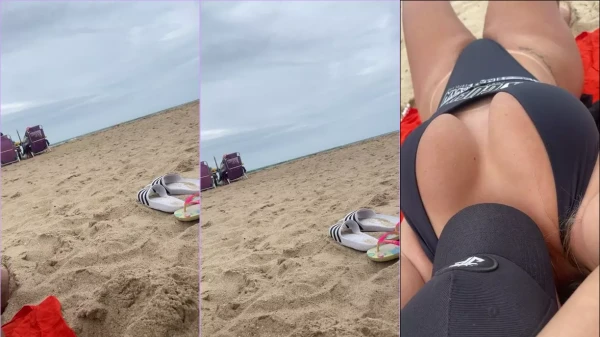 Juli Figueiro dando um show na praia