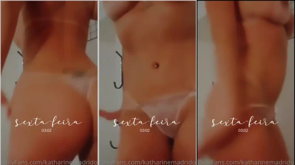 Katharine Madrid se despindo da calcinha e se jogando na dança