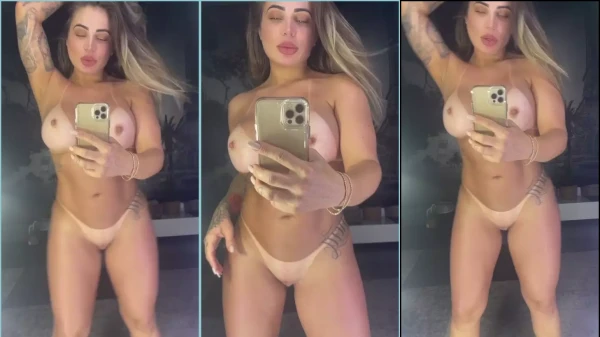 Kelly Valim, com seus peitões, arrasa em um vídeo bem ousado!