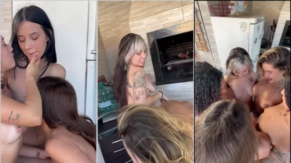 Kinechan na pegação entre mulheres delícia