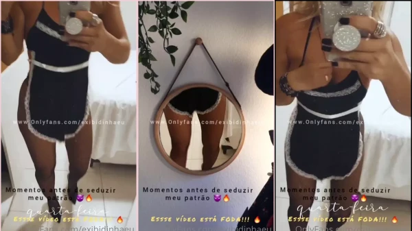 Lais toda animada, com um look de arrasar!