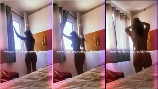 Lais, toda desinibida, acorda e revela seu corpo nu