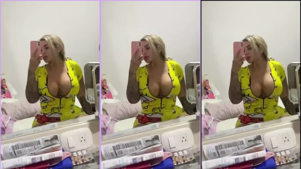 Lis Valderrama de pijama do Bob Esponja é pura fofura!