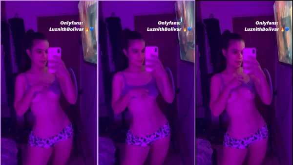 Luznith Bolivar surge revelando as teta