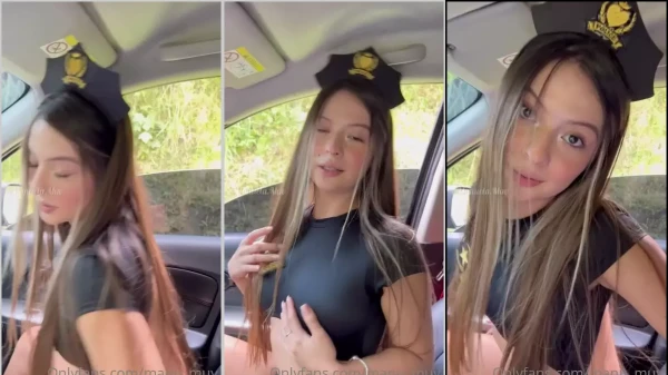 Manu tá se divertindo no carro se pegando