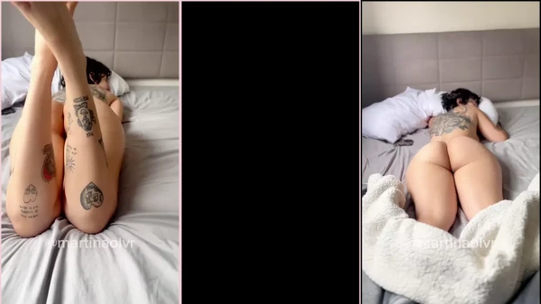Martina Oliveira dando bom dia e gravando um vídeo safado logo de manhã