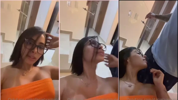 Morena sexy, Daniela Antury, em vídeo comendo a rola